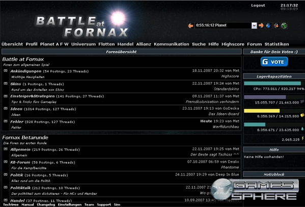 Battle at Fornax Screenshot