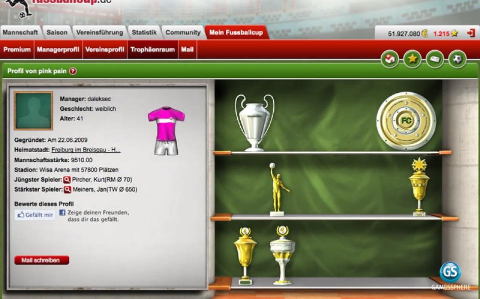 Fussballcup Screenshot